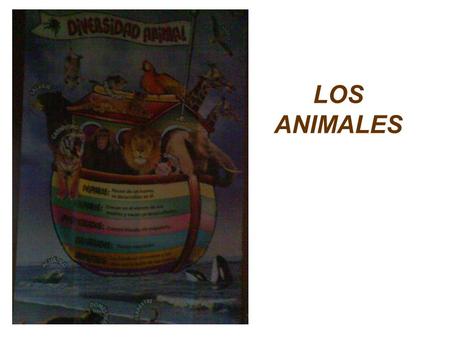 LOS ANIMALES.