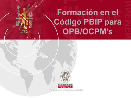 Formación en el Código PBIP para OPB/OCPM’s
