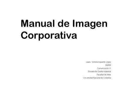 Manual de Imagen Corporativa