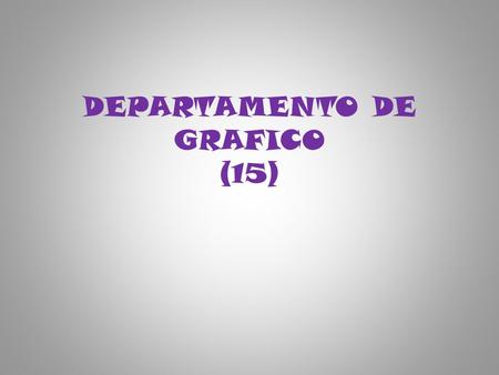 DEPARTAMENTO DE GRAFICO (15). COMPUTADOR HP: -Precio: $ 1950000 -Procesador: INTEL CORE 2 QUAD -Memoria: 8GB DDR3 -Disco duro: 640GB serial ATA -Sistema.