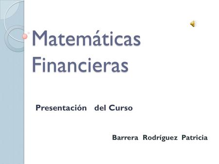 Matemáticas Financieras