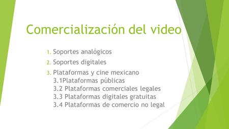 Comercialización del video