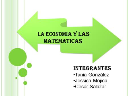 INTEGRANTES Tania González Jessica Mojica Cesar Salazar.