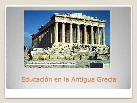 Educación en la Antigua Grecia