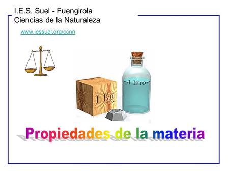 Propiedades de la materia