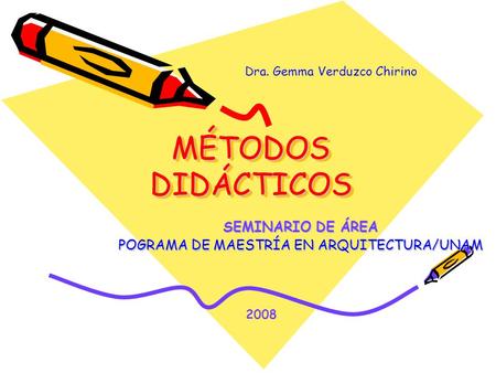 SEMINARIO DE ÁREA POGRAMA DE MAESTRÍA EN ARQUITECTURA/UNAM