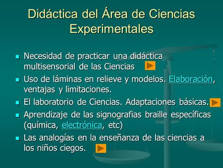 Didáctica del Área de Ciencias Experimentales