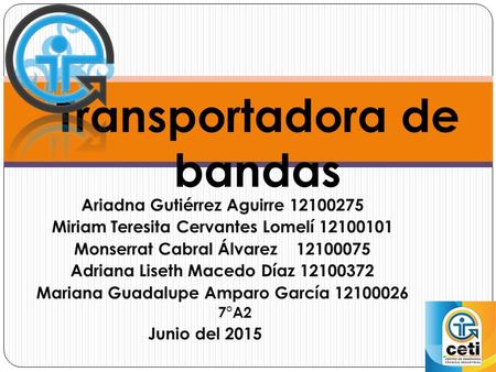 Transportadora de bandas