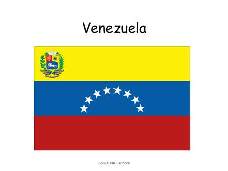 Source: CIA Factbook Venezuela. Source: CIA Factbook Venezuela Es un país de América del Sur. Caracas es la capital. Al este hay Guyana. Brasil está al.