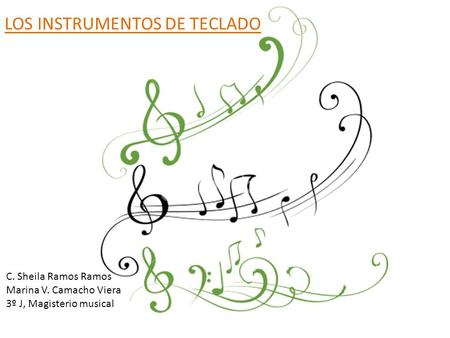 LOS INSTRUMENTOS DE TECLADO