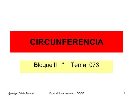 Matemáticas Acceso a CFGS