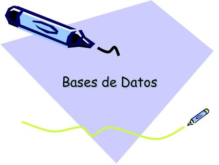 Bases de Datos.