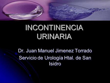 INCONTINENCIA URINARIA