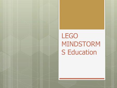 LEGO MINDSTORMS Education