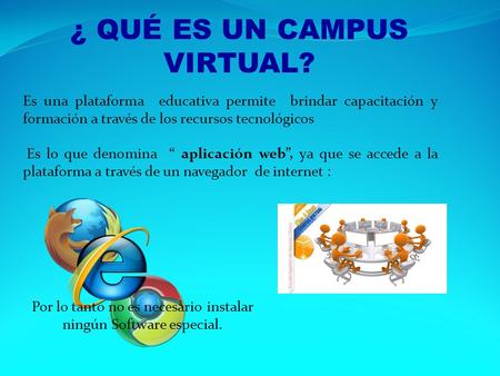 ¿ QUÉ ES UN CAMPUS VIRTUAL?