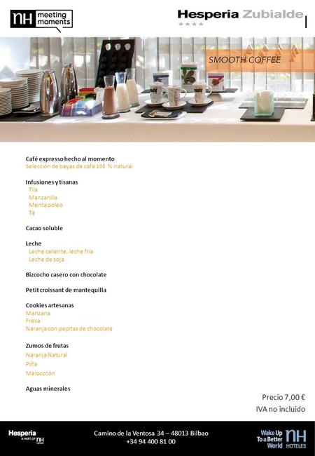 Logo hotel Brand center Información del hotel Calibri (cuerpo) Tamaño 16; Blanco Camino de la Ventosa 34 – 48013 Bilbao +34 94 400 81 00 LOGOTIPO HOTEL.