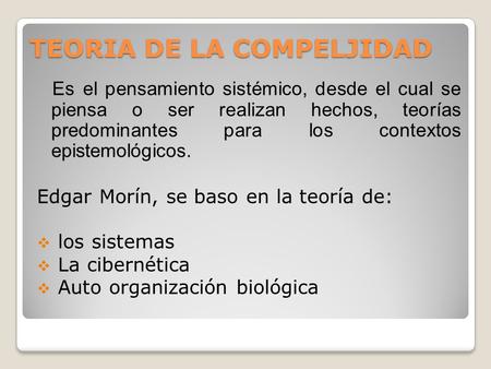 TEORIA DE LA COMPELJIDAD