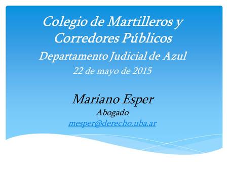 Colegio de Martilleros y Corredores Públicos