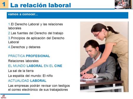 La relación laboral vamos a conocer...