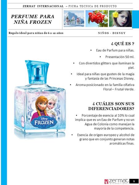 PERFUME PARA NIÑA FROZEN