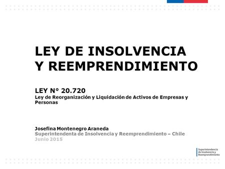 LEY DE INSOLVENCIA Y REEMPRENDIMIENTO