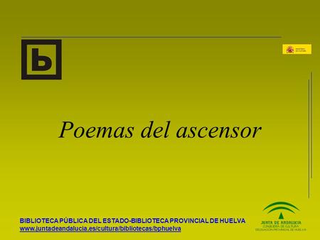 Poemas del ascensor.