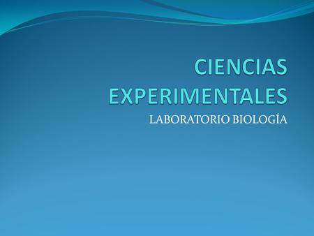 CIENCIAS EXPERIMENTALES