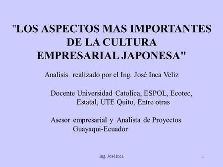 LOS ASPECTOS MAS IMPORTANTES DE LA CULTURA EMPRESARIAL JAPONESA