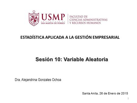 Sesión 10: Variable Aleatoria