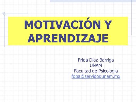 MOTIVACIÓN Y APRENDIZAJE