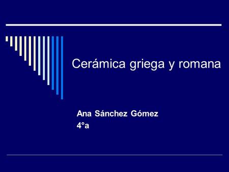 Cerámica griega y romana