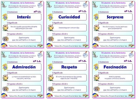 Sorpresa Interés Curiosidad Admiración Respeto Fascinación nº 1.1.