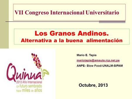 VII Congreso Internacional Universitario