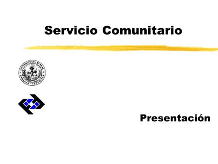 Servicio Comunitario Presentación.
