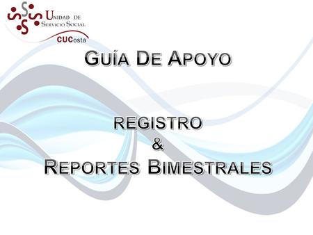 GUÍA DE APOYO REPORTES BIMESTRALES