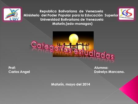 Prof: Alumna: Carlos Angel Dairelys Marcano. Maturín, mayo del 2014 Republica Bolivariana de Venezuela Ministerio del Poder Popular para la Educación Superior.