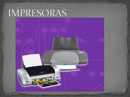 IMPRESORAS.