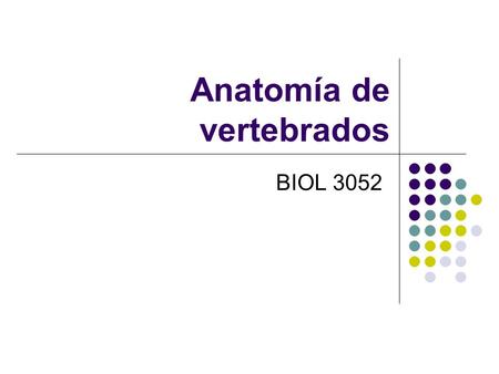 Anatomía de vertebrados