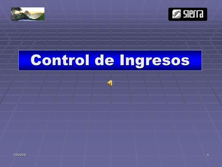 7/20/20151 Control de Ingresos. 7/20/20152 CAJEROS ES RESPONSABILIDAD DE LOS CAJEROS: Cobrar en los puntos de venta Entregar al auditor de ingresos: El.