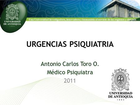 URGENCIAS PSIQUIATRIA