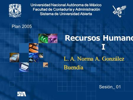 Recursos Humanos I L. A. Norma A. González Buendía Plan 2005