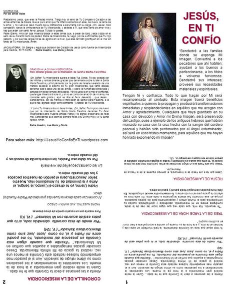 JESÚS, EN TI CONFÍO 2 1 CORONILLA DE LA MISERICORDIA