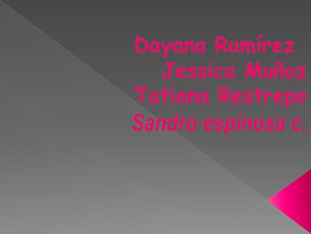 Dayana Ramírez Jessica Muñoz Tatiana Restrepo Sandro espinosa c.