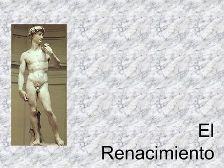 El Renacimiento. Carácterísticas de la Pintura Pintura al fresco y al óleo Utilización de la Perspectiva Composiciones equilibradas Temática: Histórica,