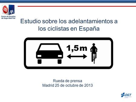Estudio sobre los adelantamientos a los ciclistas en España