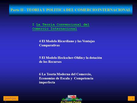 Parte II - TEORIA Y POLITICA DEL COMERCIO INTERNACIONAL