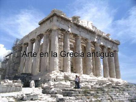 Arte en la Grecia antigua. Regiones en la Grecia antigua.
