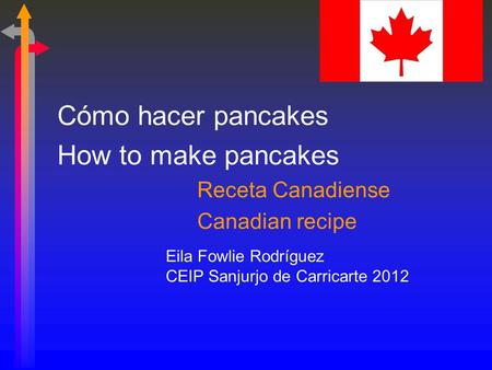Cómo hacer pancakes How to make pancakes Receta Canadiense