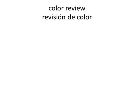 Color review revisión de color. color wheel rueda de color.