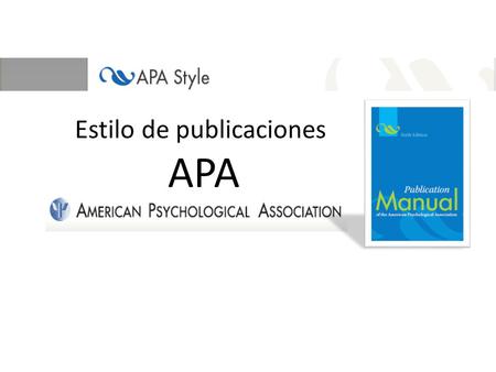 Estilo de publicaciones APA